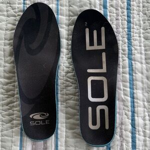 SOLE Black and Teal Women's Performance Insoles